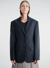 Acne Studios - Rw-Wn-Suit000060 in Black/Teal Blue