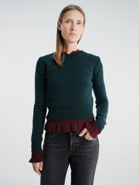 Acne Studios - Rw-Wn-Knit000034 in Dark Green
