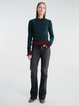 Acne Studios - Rw-Wn-Knit000034 in Dark Green