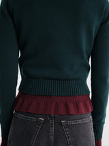 Acne Studios - Rw-Wn-Knit000034 in Dark Green