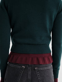 Acne Studios - Rw-Wn-Knit000034 in Dark Green