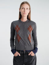 Acne Studios - Double-Layered Cardigan in Dark Grey Multi
