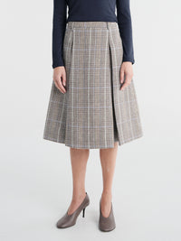 Acne Studios - Rw-Wn-Skir000043 in Brown/Blue Multi