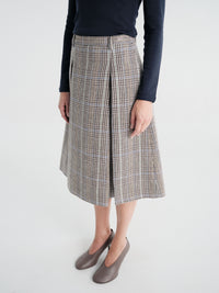Acne Studios - Rw-Wn-Skir000043 in Brown/Blue Multi