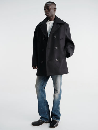 Acne Studios - Otana Clean Wool Coat Blend in Black