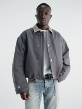 Acne Studios - Opado Double Cotton Satin Jacket in Carbon Grey