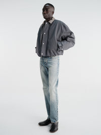Acne Studios - Opado Double Cotton Satin Jacket in Carbon Grey