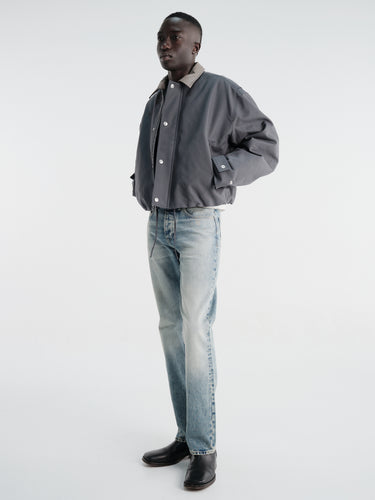 Acne Studios - Opado Double Cotton Satin Jacket in Carbon Grey