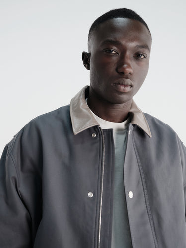 Acne Studios - Opado Double Cotton Satin Jacket in Carbon Grey