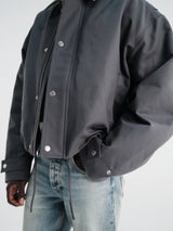 Acne Studios - Opado Double Cotton Satin Jacket in Carbon Grey
