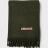 Acne Studios - Narrow Fringe Wool Scarf in Wood Green Melange