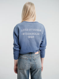 Acne Studios - Sprayed Logo Sweatshirt in Navy