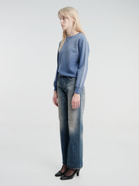 Acne Studios - Sprayed Logo Sweatshirt in Navy