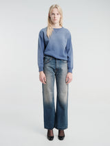 Acne Studios - Sprayed Logo Sweatshirt in Navy