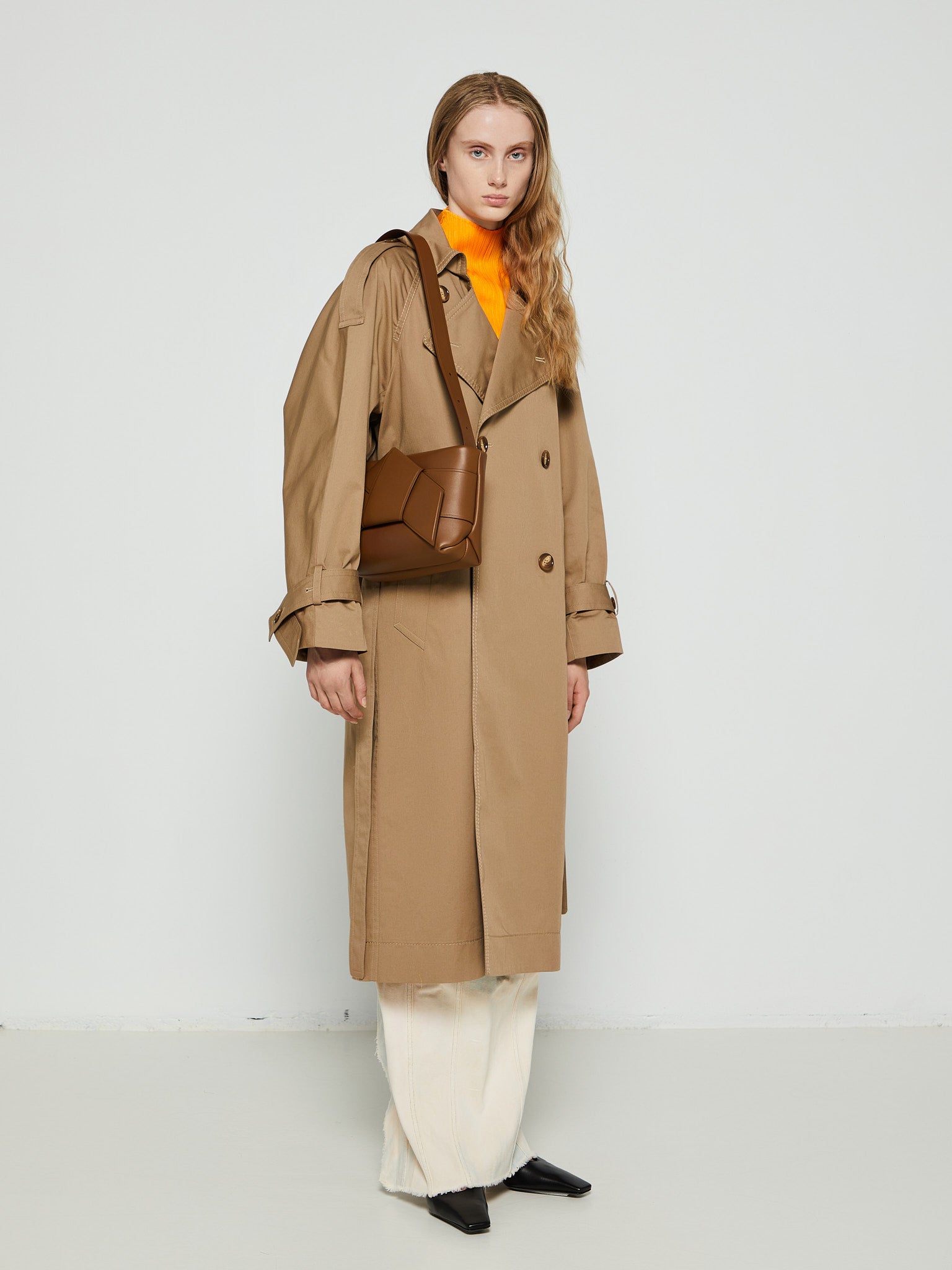 Trench Coat in Cold Beige