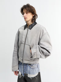 Acne Studios - Faded Denim Jacket in White and Black