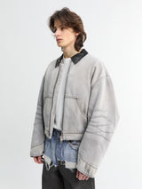 Acne Studios - Faded Denim Jacket in White and Black