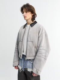 Acne Studios - Faded Denim Jacket in White and Black