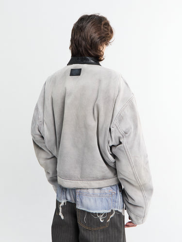 Acne Studios - Faded Denim Jacket in White and Black