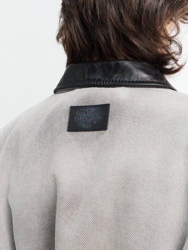 Acne Studios - Faded Denim Jacket in White and Black