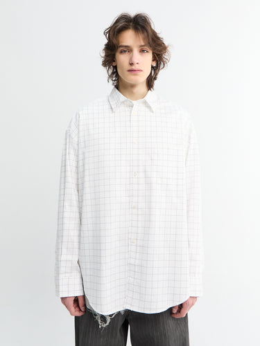 Acne Studios - Cotton Shirt in White and Black