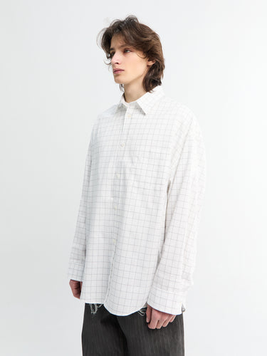 Acne Studios - Cotton Shirt in White and Black
