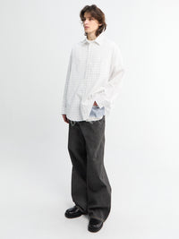 Acne Studios - Cotton Shirt in White and Black