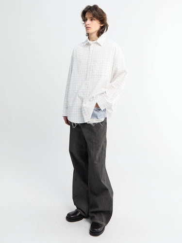 Acne Studios - Cotton Shirt in White and Black
