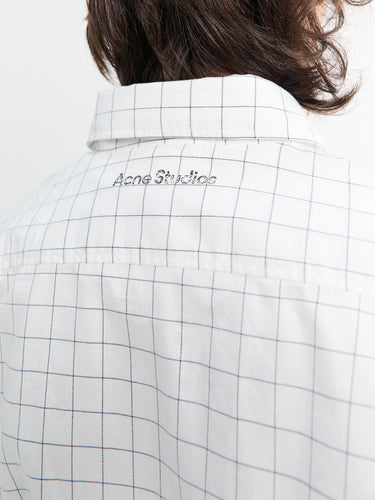 Acne Studios - Cotton Shirt in White and Black