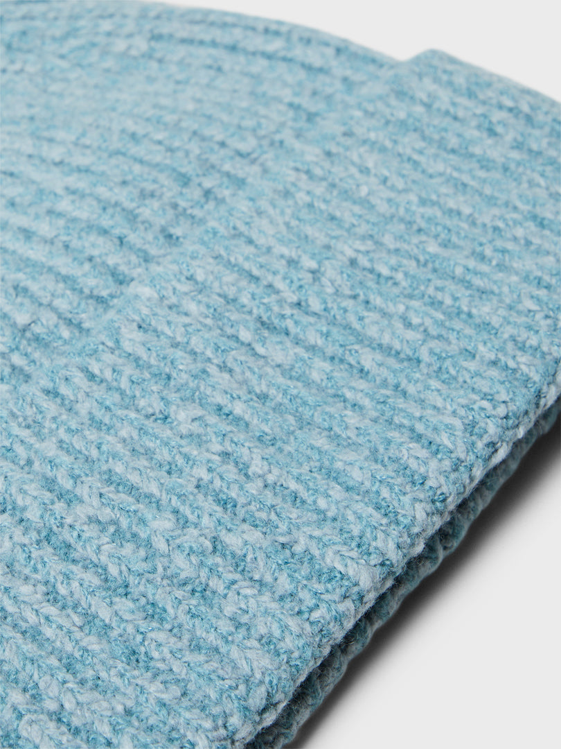 Beanie in Mineral Blue