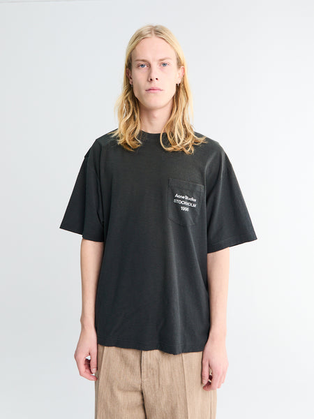 Acne Studios - Relaxed Fit Logo T-Shirt in Faded Black – Stoy