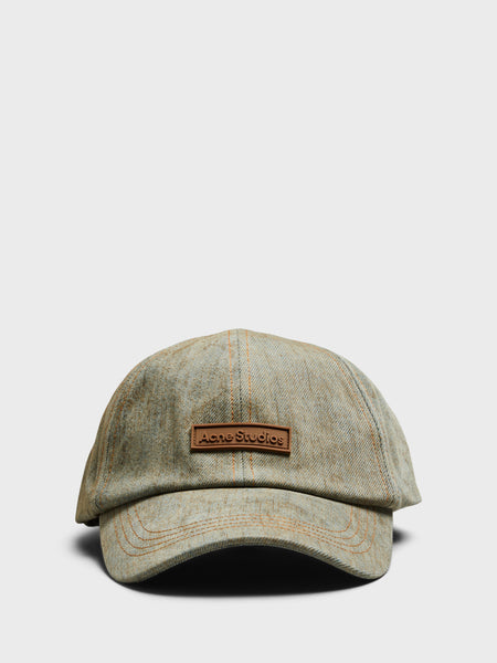 Acne Studios - Logo Kasket i Khaki Beige – stoy