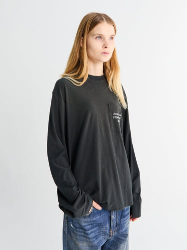 Relaxed Fit Logo T-Shirt in Faded Black