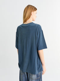 Acne Studios - Relaxed Fit Logo T-Shirt in Deep Blue
