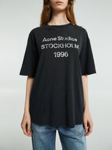 Acne Studios - Logo T-shirt in Faded Black