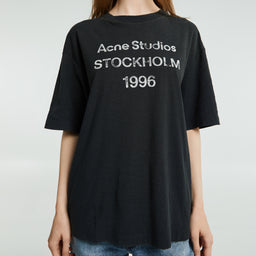 Acne Studios - Logo T-shirt in Faded Black