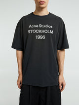 Acne Studios - Logo T-shirt in Faded Black