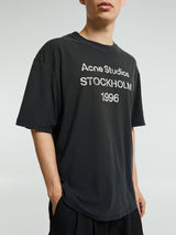Acne Studios - Logo T-shirt in Faded Black