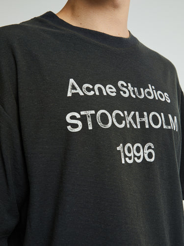 Acne Studios - Logo T-shirt in Faded Black