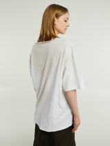 Acne Studios - Relaxed Fit Logo T-Shirt in Dusty White