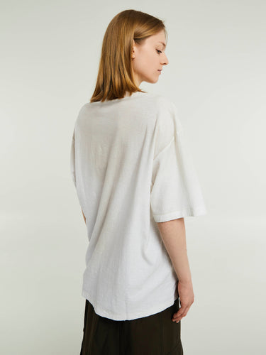 Acne Studios - Relaxed Fit Logo T-Shirt in Dusty White