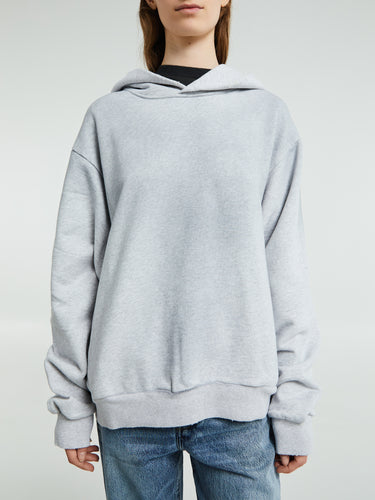 Acne Studios - Logo Hooded Sweater in Pale Grey Melange