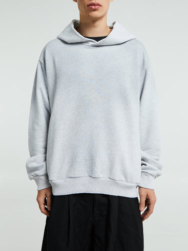 Acne Studios - Logo Hooded Sweater in Pale Grey Melange