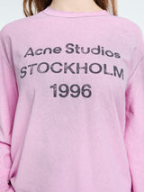 Acne Studios - Relaxed Fit Logo T-Shirt in Cotton Candy Pink