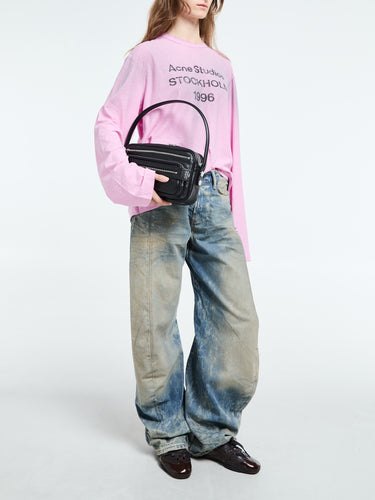 Acne Studios - Relaxed Fit Logo T-Shirt in Cotton Candy Pink