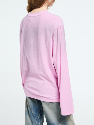 Acne Studios - Relaxed Fit Logo T-Shirt in Cotton Candy Pink