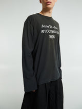 Acne Studios - Relaxed Fit Logo T-Shirt in Faded Black
