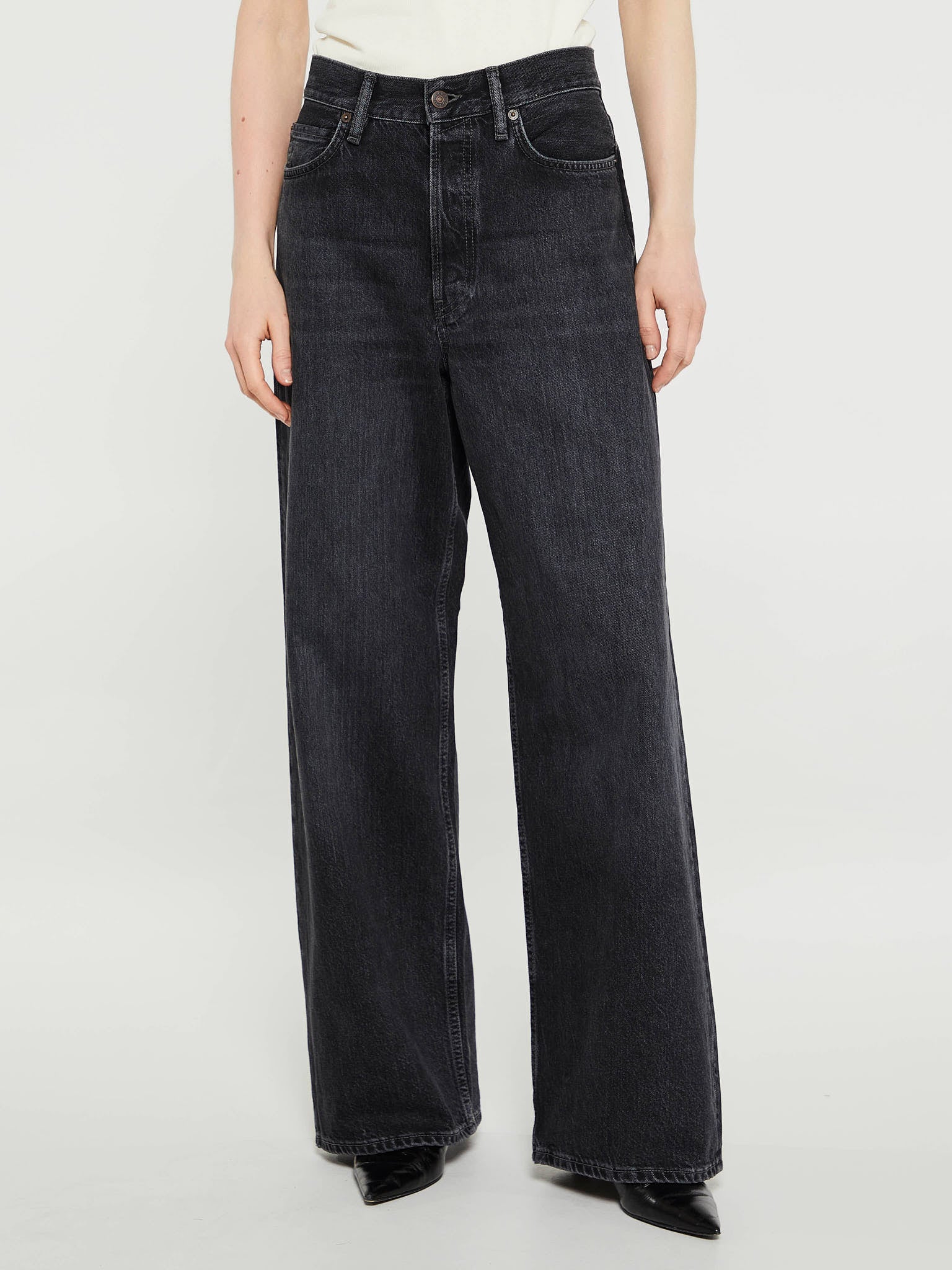 Acne Studios - 1981F Baggy Fit Jeans in Vintage Black