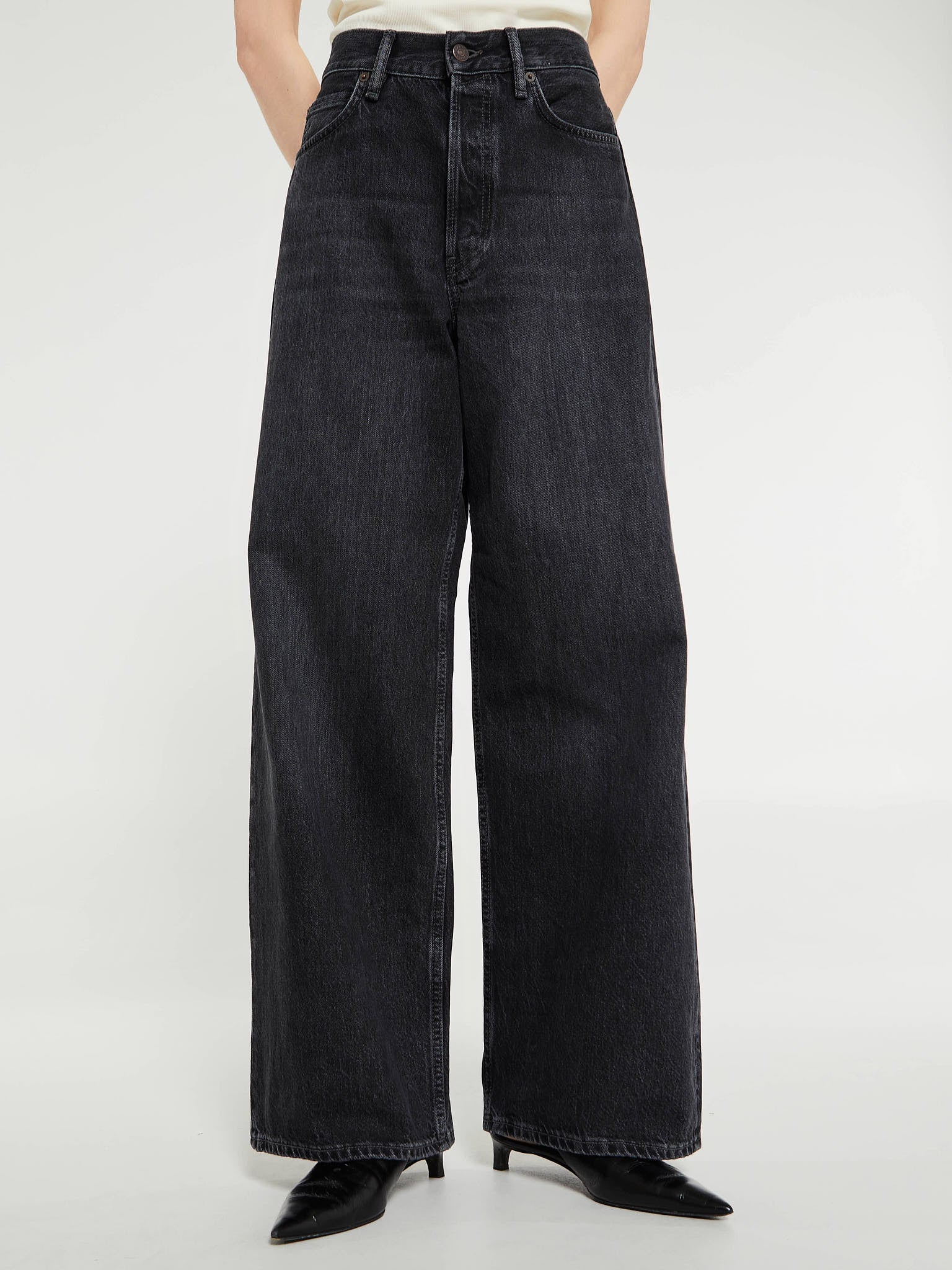 Acne Studios - 1981F Baggy Fit Jeans in Vintage Black