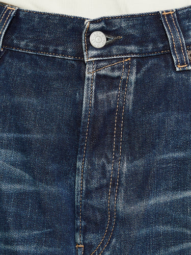 Acne Studios - 2023F Super Baggy Jeans in Broadway Mid Blue